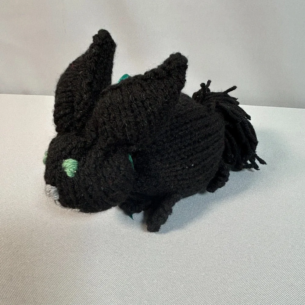 Handmade Crochet Lot of 4 Animals Dolls Toys - Bear, Mermaid, Rabbit, Armadillo‎